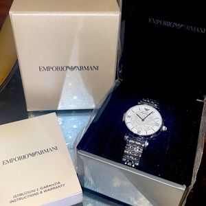 Brand New, Authentic Emporio Armani Women’s Steel  Dress watch